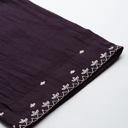 YAMUNE Women Ethnic Motifs Embroidered Regular Thread Work Kurta with Trousers & With Dupatta image 4