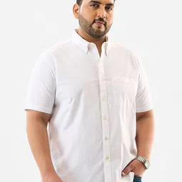 Snitch Plus Size Long Sleeves Cotton Shirt-image-29