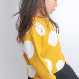 YK Girls Round Neck Geometric Printed Pullover-picture-27