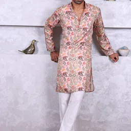 MANQ Men Ethnic Motifs Printed Kurta-picture-32
