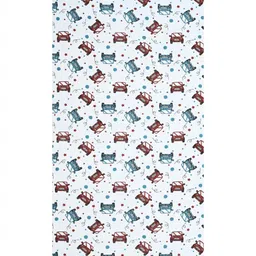 MAFATLAL White & Red 1 Printed Cotton 250 GSM Bath Towel image 3