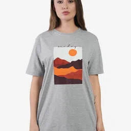 AgAtelier Women Typography Printed Cut Outs T-shirt-image-17