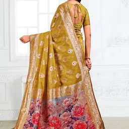 Astita Woven Design Zari Linen Blend Saree image 3