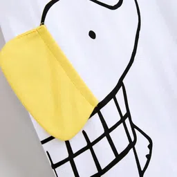 Hopscotch Twin Elephants Romper with Contrast Trim image 4