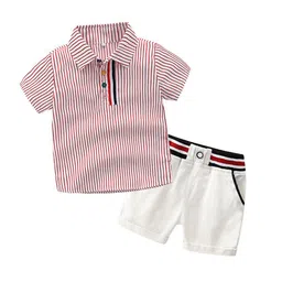 JC SPARKLE Boys Striped Shirt with Shorts-picture-8