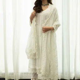 ROZE Women Woven Design Dupatta image 1