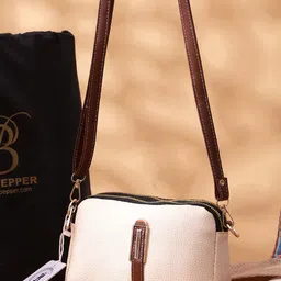Bag Pepper PU Structured Sling Bag With Tasselled image 1