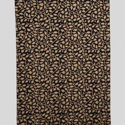 Ratan Cart Navy Blue 6 Pieces Floral Printed Rectangle Shaped Cotton Table Placemats image 2