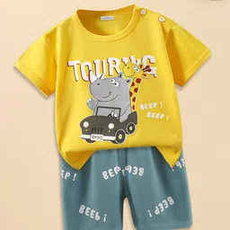 FOREVER FRIDAY Boys Printed T-shirt with Shorts-image-35