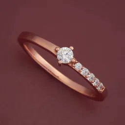 Kushal's Fashion Jewellery White Rose Gold-Plated Party 92.5 Sterling Silver Finger Ring-picture-40