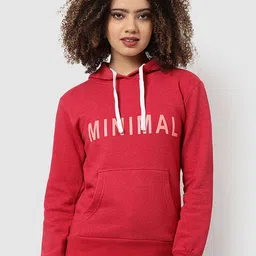 Campus Sutra Women Printed Hooded Long Sleeves Sweatshirt-picture-14