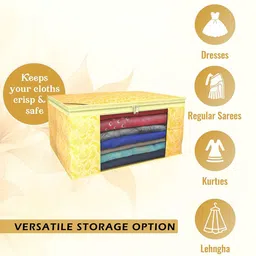 Kuber Industries Yellow Set of 4 Regular Drawer Organiser Organisers image 5