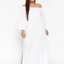 theRebelinme Off-Shoulder Bell Sleeve Maxi Dress-picture-41