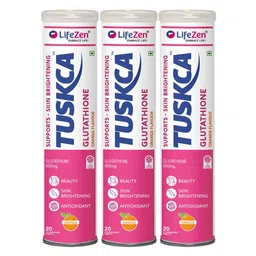 Lifezen Set Of 3 Tuskca Glutathione 600 Mg With Vitamin C - 20 Effervescent Tablet Each-picture-10
