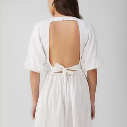 HERE&NOW Women Viscose Rayon Fit and Flare Dresses image 4