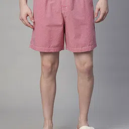 PRONK Checked Cotton Woven Boxer TM-BXR-018-RED-S image 1