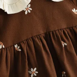 LULU & SKY Girls Floral Printed Peplum Dress image 5