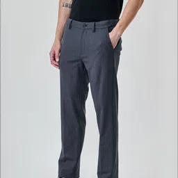 Snitch Men Slim Fit Wrinkle Free Trousers image 5