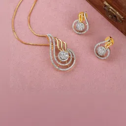 Anouk Gold-Plated Stone-Studded Jewellery Set image 3