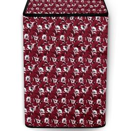 The Furnishing Tree Maroon & White Printed Washing Machine Cover-picture-16