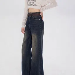 StyleCast Women Relaxed Fit Mid-Rise Low Distress Jeans-picture-35