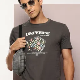 INVICTUS Typography Printed Round Neck Cotton T-Shirt image 1