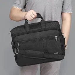 LOREM Men Textured Laptop Bag image 1