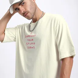 glitchez Embrace Chaos Printed Oversized T-shirt-image-61