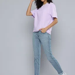 Levis Women 711 Skinny Fit Heavy Fade Stretchable Jeans image 4