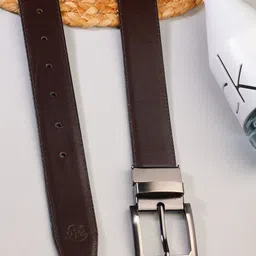 ZEVORA Men Leather Reversible Belt image 1