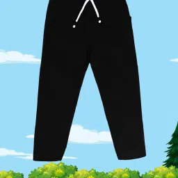 MINIKLUB Kids Black Solid Pants image 1