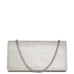 Aldo FAHARI040 Silver Embellished Clutch image 1