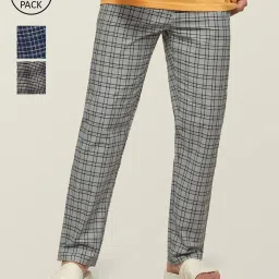 XYXX Multicolor Cotton Regular fit Striped Pyjama image 1