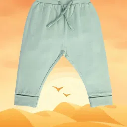 MINIKLUB Kids Sage Green Solid Joggers image 1