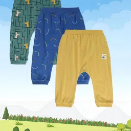 MINIKLUB Kids Multicolor Printed Pants (Pack Of 3) image 1