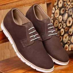 Teakwood Leathers Men's Brown Derby Shoes image 1