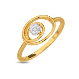 Kisna Diamond & Gold Jewellery Collins for her 14k (585) Diamond & Gold Ring For Women-picture-32