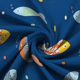 WEAVE AND DECOR Blue 300 TC Bedsheet with 2 Pillow Covers image 2