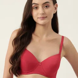 Leading Lady Red Full Coverage Padded T-Shirt Bra image 1