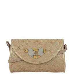 Baggit Beige Textured Small Sling Handbag image 1