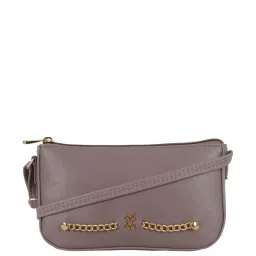 Baggit Lilac Chalk Solid Large Sling Handbag image 1