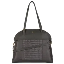 Baggit Black Solid Large Bowler Handbag image 1