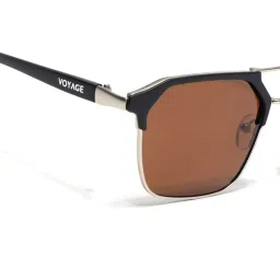 Voyage Brown Polarised and UV Protected Lens Wayfarer Unisex Sunglasses image 3