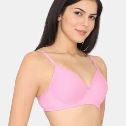 Zivame Pink Plain Bralette Bra image 3