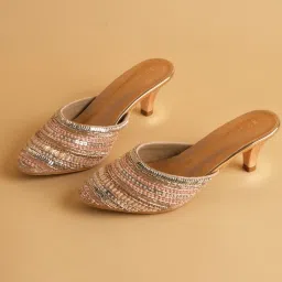 Eridani Women's Ayesha Rose Gold Mule Shoes image 1