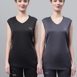 Vimal Jonney Black & Grey T-Shirt With Shorts - Pack of 2 image 1