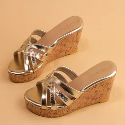 Eridani Women's Abha Gold Wedges image 1