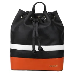 Sugarush Topaz Black & Orange Medium Backpack-picture-25