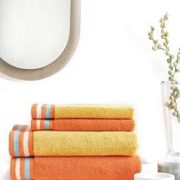 Ddecor Live Beautiful Multicolor 500 GSM Bath Towels & Hand towels - Set of 4 image 1