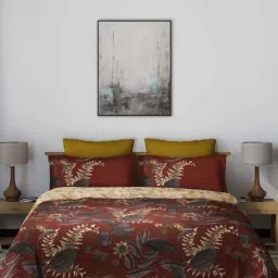 DDecor Cherish Maroon Cotton 150 TC Comforter - Set of 1 image 1